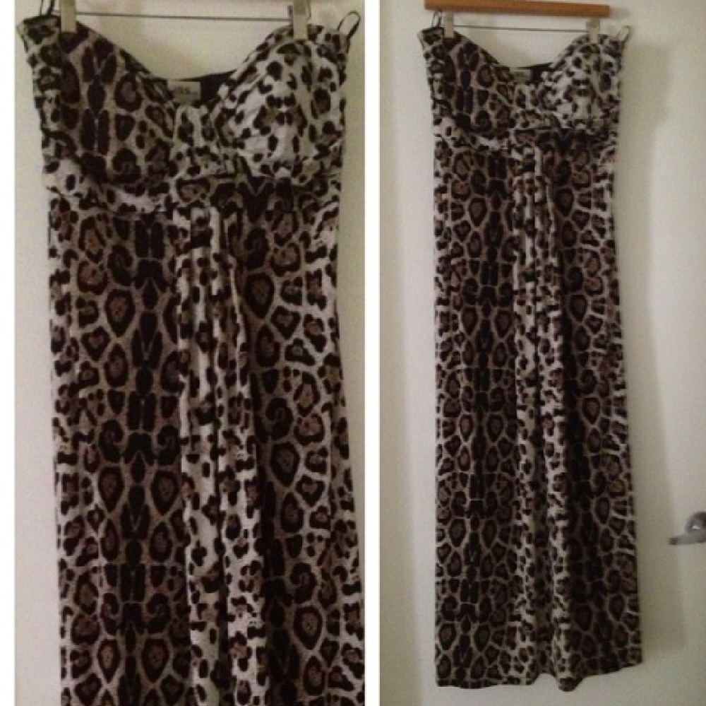 On hold until Fri Strapless Dress